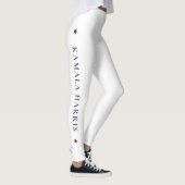 Witte Yoga Leggings met Kamala - Walz (Rechts)