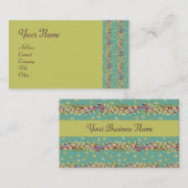 WITTE ZAAIZAAD, lichtgele, roze paars Visitekaartje (Voorkant / Achterkant)