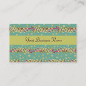 WITTE ZAAIZAAD, lichtgele, roze paars Visitekaartje (Achterkant)