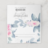 WITTE ZACHTE BLAUWE VLOEISTOFFERS VAN 25 JAAR, ALL PLAATSKAARTJE (Buitenkant ongevouwen)