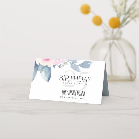 WITTE ZACHTE BLAUWE VLOEISTOFFERS VAN 25 JAAR, ALL PLAATSKAARTJE (Achterkant)