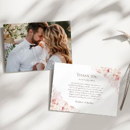 Witte & Zachte Blush Rozen Koppel Foto Bedankt