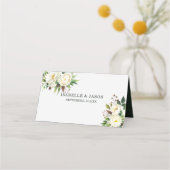 Witte zachte Rozen Plaatskaartje (Achterkant)