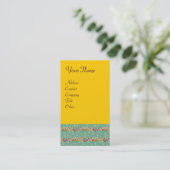 WITTE ZADEN, lichtgele groene roze Visitekaartje (Staand voorkant)