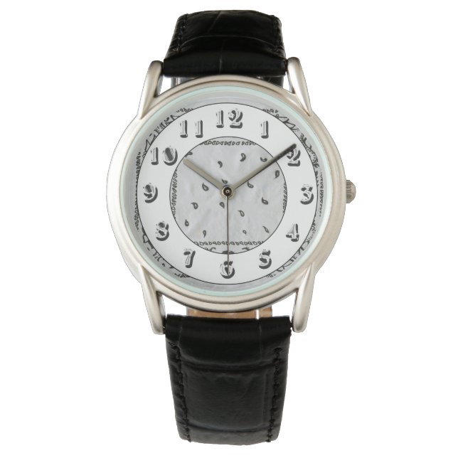 Witte zakdoek horloge (Voorkant)