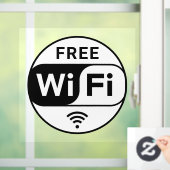 Witte zakelijke gratis wifi-vensterfolie raamsticker (Huis)