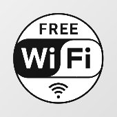 Witte zakelijke gratis wifi-vensterstickers raamsticker (Vel)
