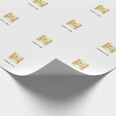 Witte zakelijke logo cadeaupapier (Hoek)