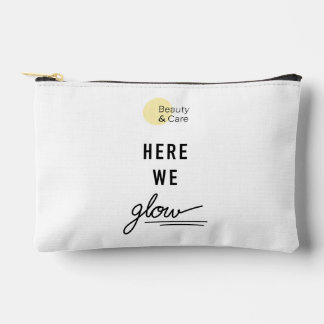 Witte zakje - Here we glow - Beautyncare Etui