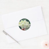  witte zaleasbloem ronde sticker (Envelop)