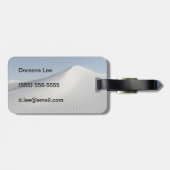 Witte zand bagagelabel (Achterkant horizontaal)