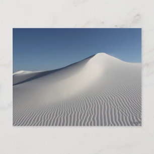 Witte zand briefkaart