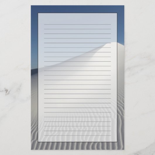 Witte zand briefpapier (Voorkant)