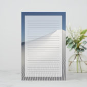 Witte zand briefpapier (Staand voorkant)