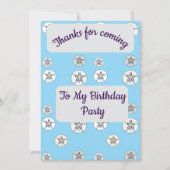 Witte Zand Dollars Dank u kaart (Voorkant)