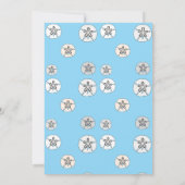 Witte Zand Dollars Dank u kaart (Achterkant)