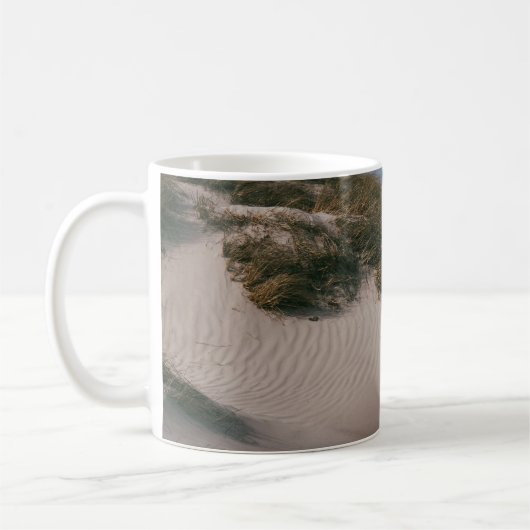 WITTE ZAND EN GROENE GRAS KOFFIEMOK (Links)