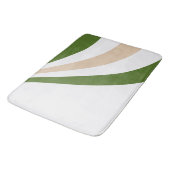 Witte, Zand en Palm Green Wave Badmat (Gekanteld)