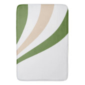 Witte, Zand en Palm Green Wave Badmat (Voorkant Verticaal)