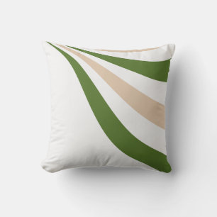 Witte, Zand en Palm Green Wave Kussen