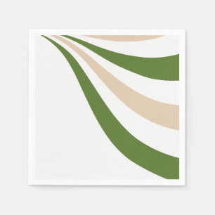 Witte, Zand en Palm Green Wave Servet