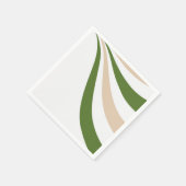 Witte, Zand en Palm Green Wave Servet (Hoek)