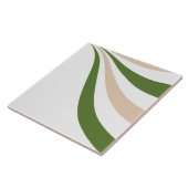 Witte, Zand en Palm Green Wave Tegeltje (Zijkant)