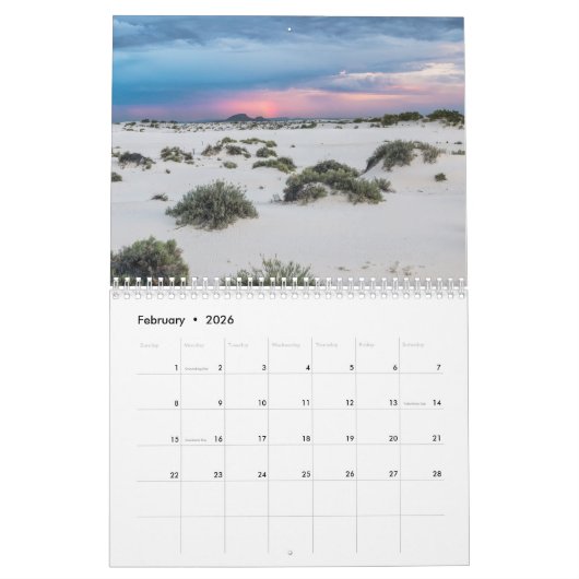 Witte zand kalender (Feb 2026)
