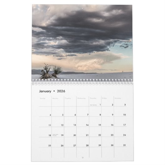 Witte zand kalender (Jan 2026)