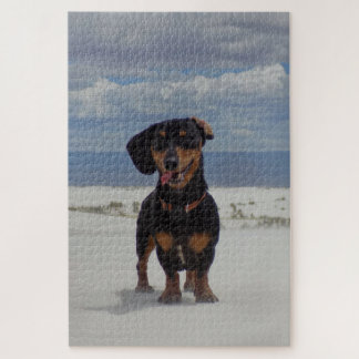 Witte zand legpuzzel