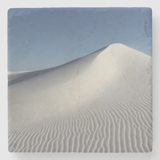 Witte zand stenen onderzetter (Voorkant)