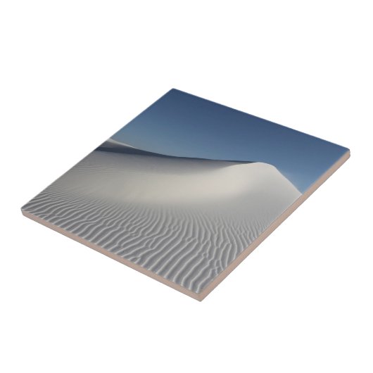 Witte zand tegeltje (Zijkant)