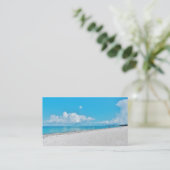 Witte zand Visitekaartjes (Staand voorkant)