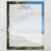 Witte zandbak met handpalm briefhoofd (Voorkant)