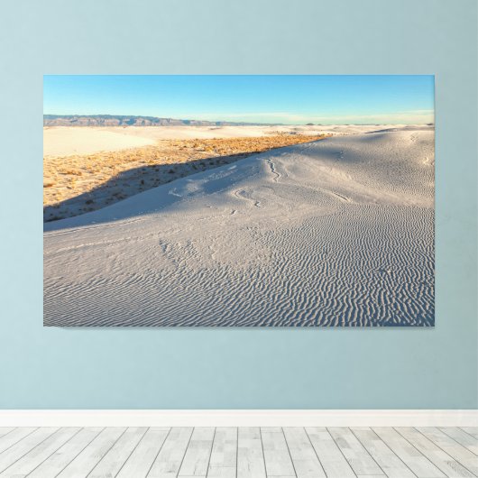 Witte zandduinen canvas afdruk (Insitu (Houten vloer))