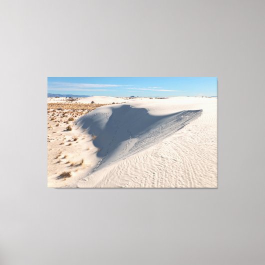 Witte zandduinen canvas afdruk (Voorkant)
