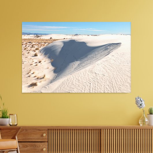 Witte zandduinen canvas afdruk (Insitu (Woonkamer))