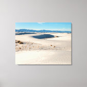 Witte zandduinen canvas afdruk (Voorkant)