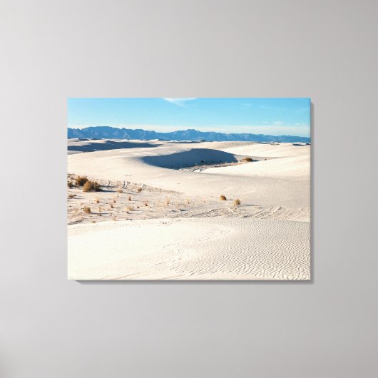 Witte zandduinen canvas afdruk (Voorkant)