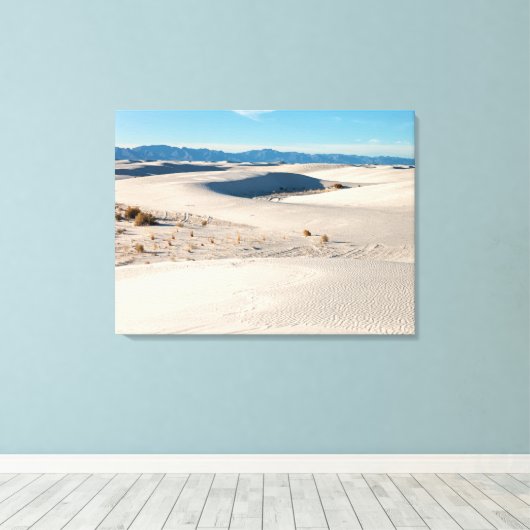 Witte zandduinen canvas afdruk (Insitu (Houten vloer))