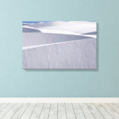 Witte zandduinen onder Blue Sky 2 Canvas Afdruk (Insitu (Houten vloer))