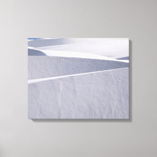 Witte zandduinen onder de blauwe hemel canvas afdruk (Voorkant)