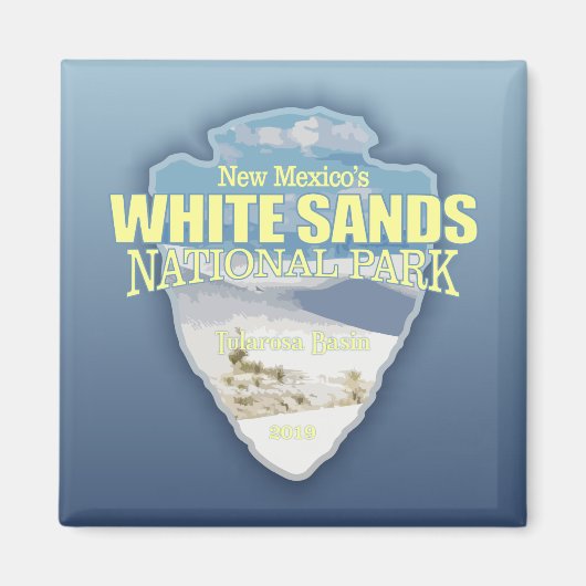 Witte zanden NP (pijlpunt) Magneet (Voorkant)