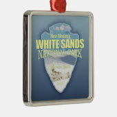 Witte zanden NP (pijlpunt) Metalen Ornament (Rechts)