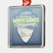 Witte zanden NP (pijlpunt) Metalen Ornament (Links)