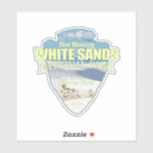 Witte zanden NP (pijlpunt) Sticker (Vel)
