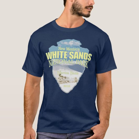 Witte zanden NP (pijlpunt) T-shirt (Voorkant)