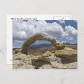 witte zandsteen briefkaart (Voorkant / Achterkant)