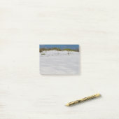 Witte zandstranden post-it® notes (Op bureau)