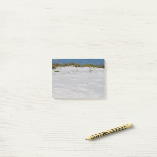 Witte zandstranden post-it® notes (Op bureau)